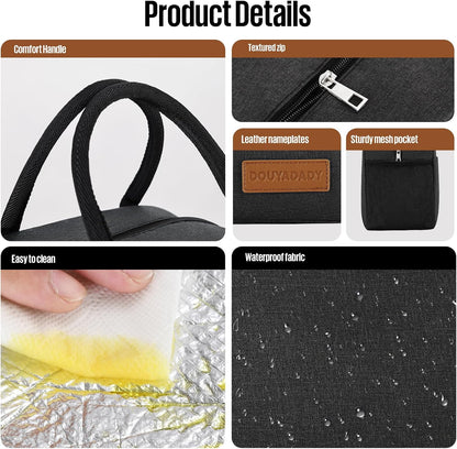 Lunch Bag&Box Women/Men Insulated&Reusable