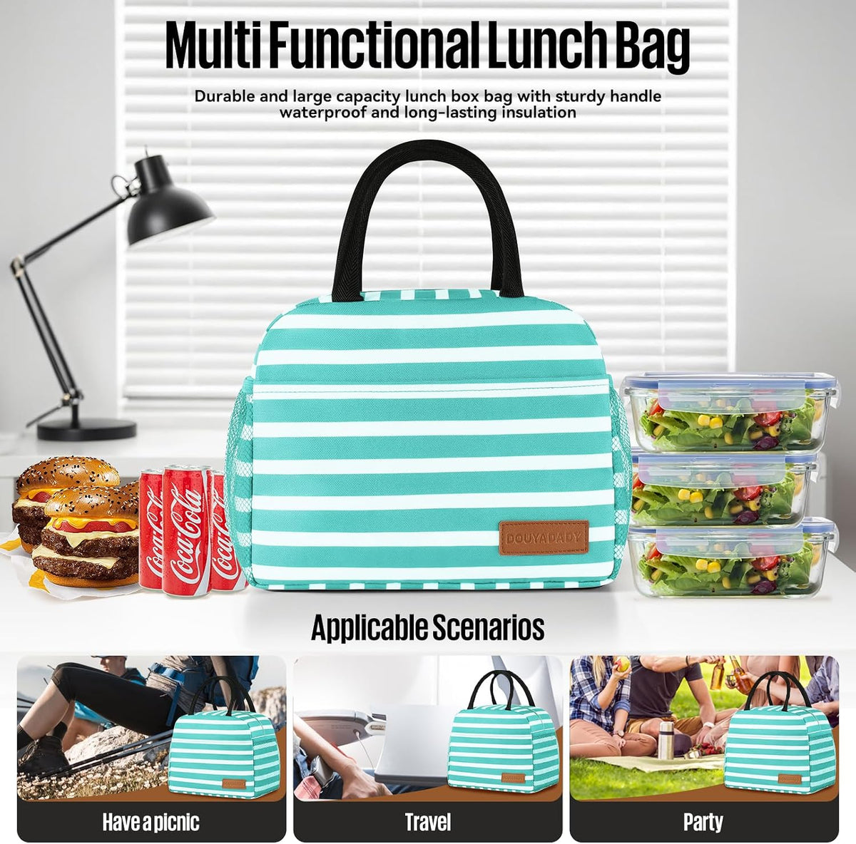 Lunch Bag&Box Women/Men Insulated&Reusable