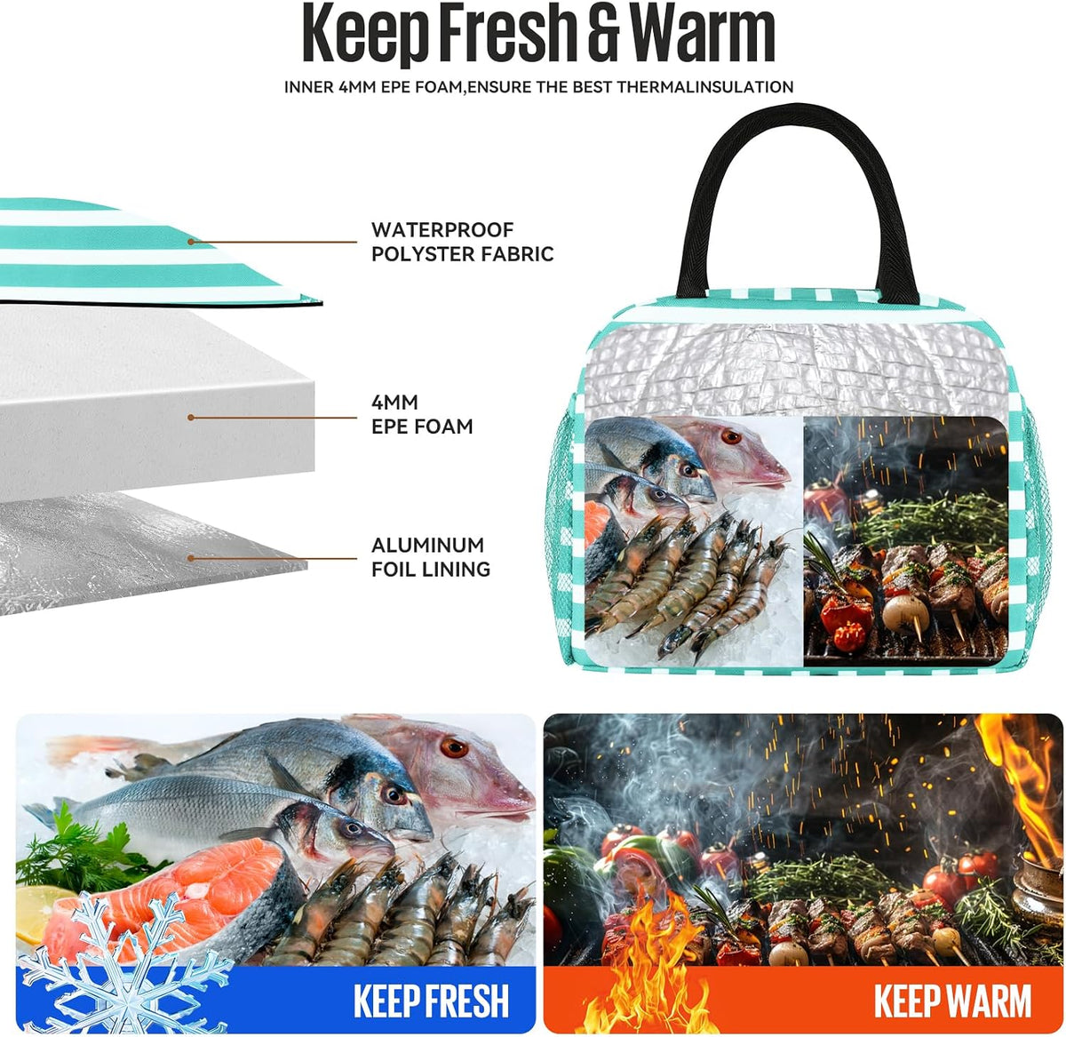 Lunch Bag&Box Women/Men Insulated&Reusable
