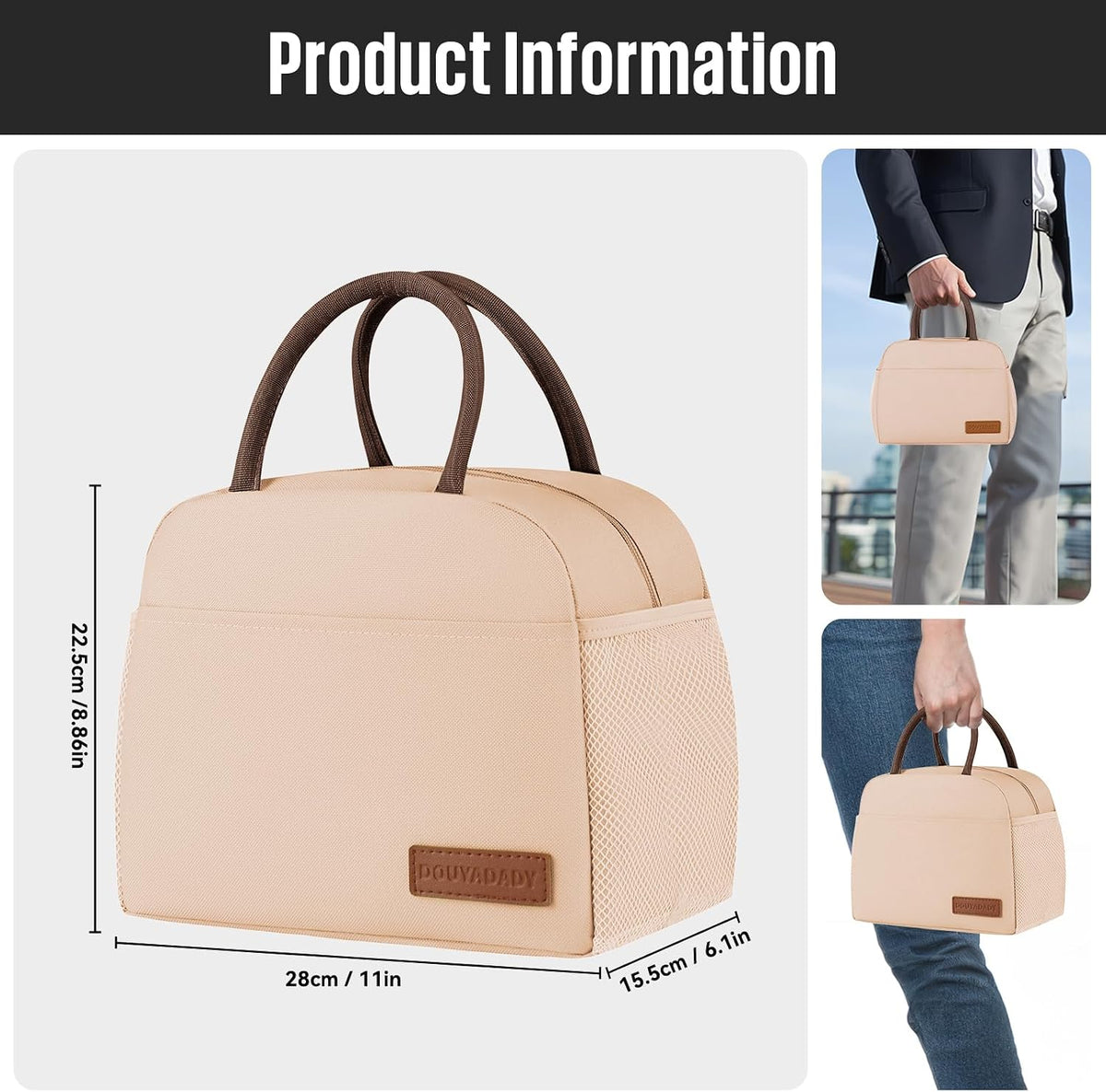 Lunch Bag&Box Women/Men Insulated&Reusable