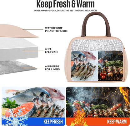 Lunch Bag&Box Women/Men Insulated&Reusable