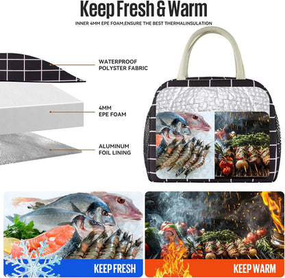 Lunch Bag&Box Women/Men Insulated&Reusable
