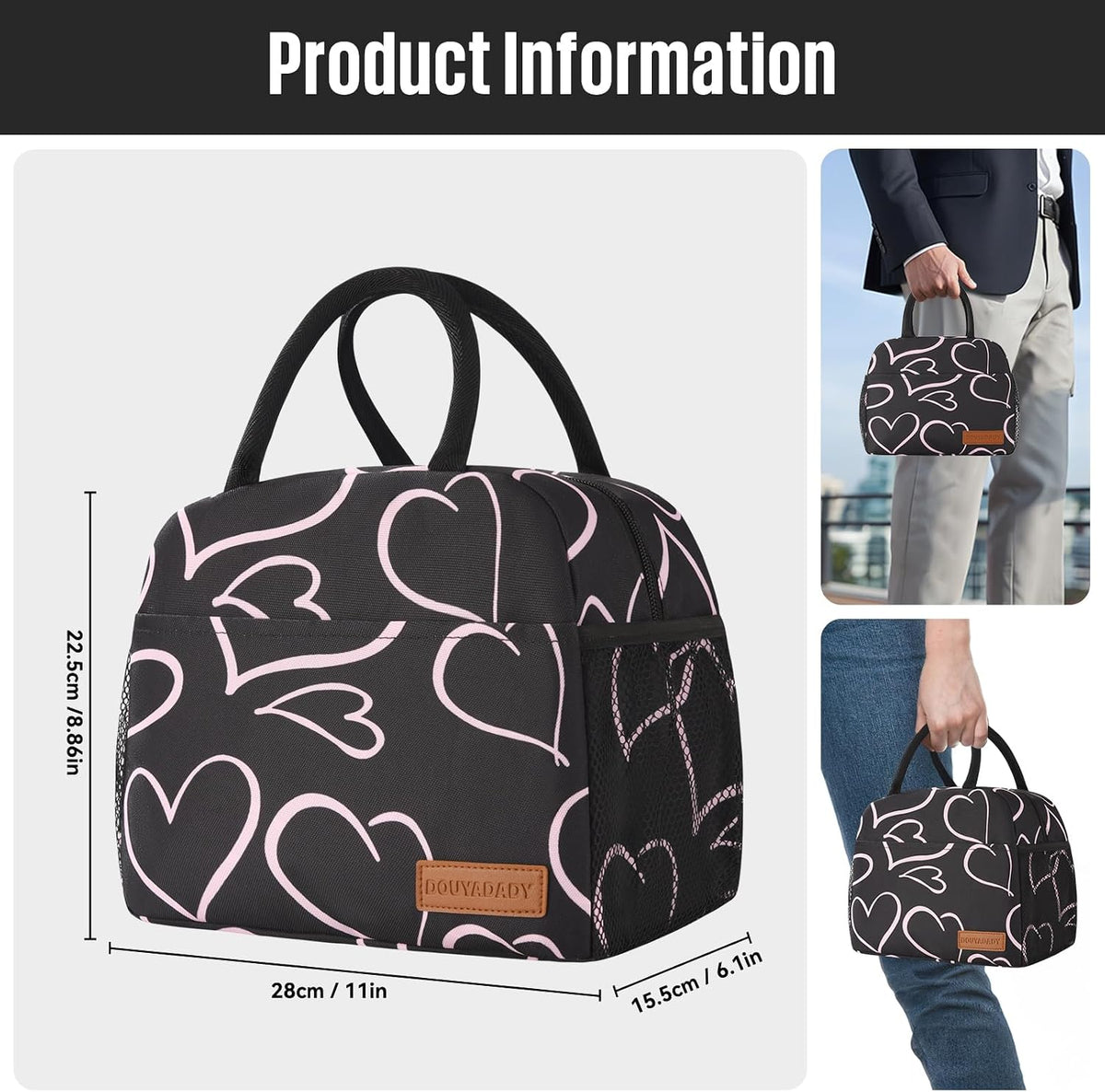 Lunch Bag&Box Women/Men Insulated&Reusable