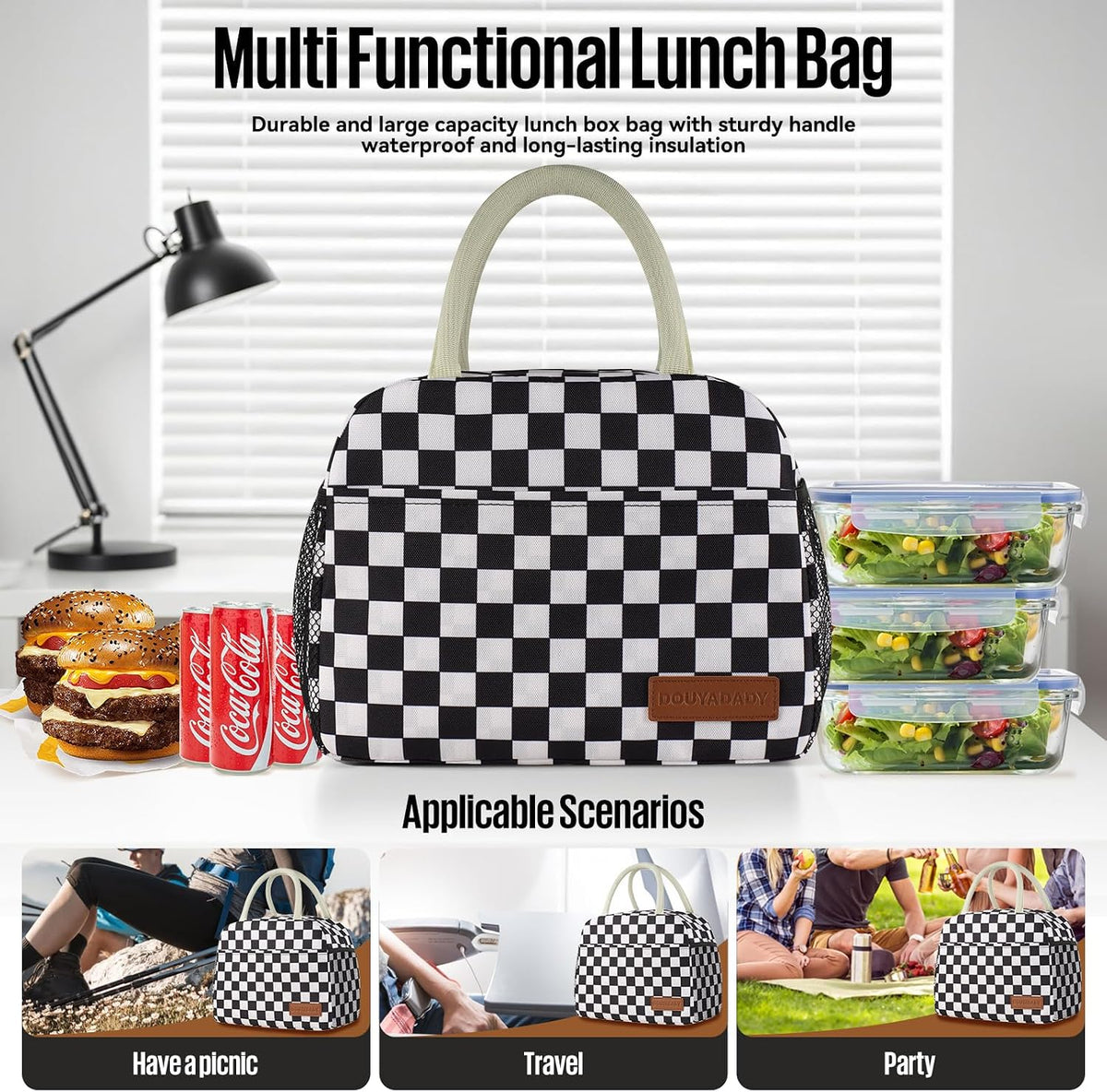 Lunch Bag&Box Women/Men Insulated&Reusable