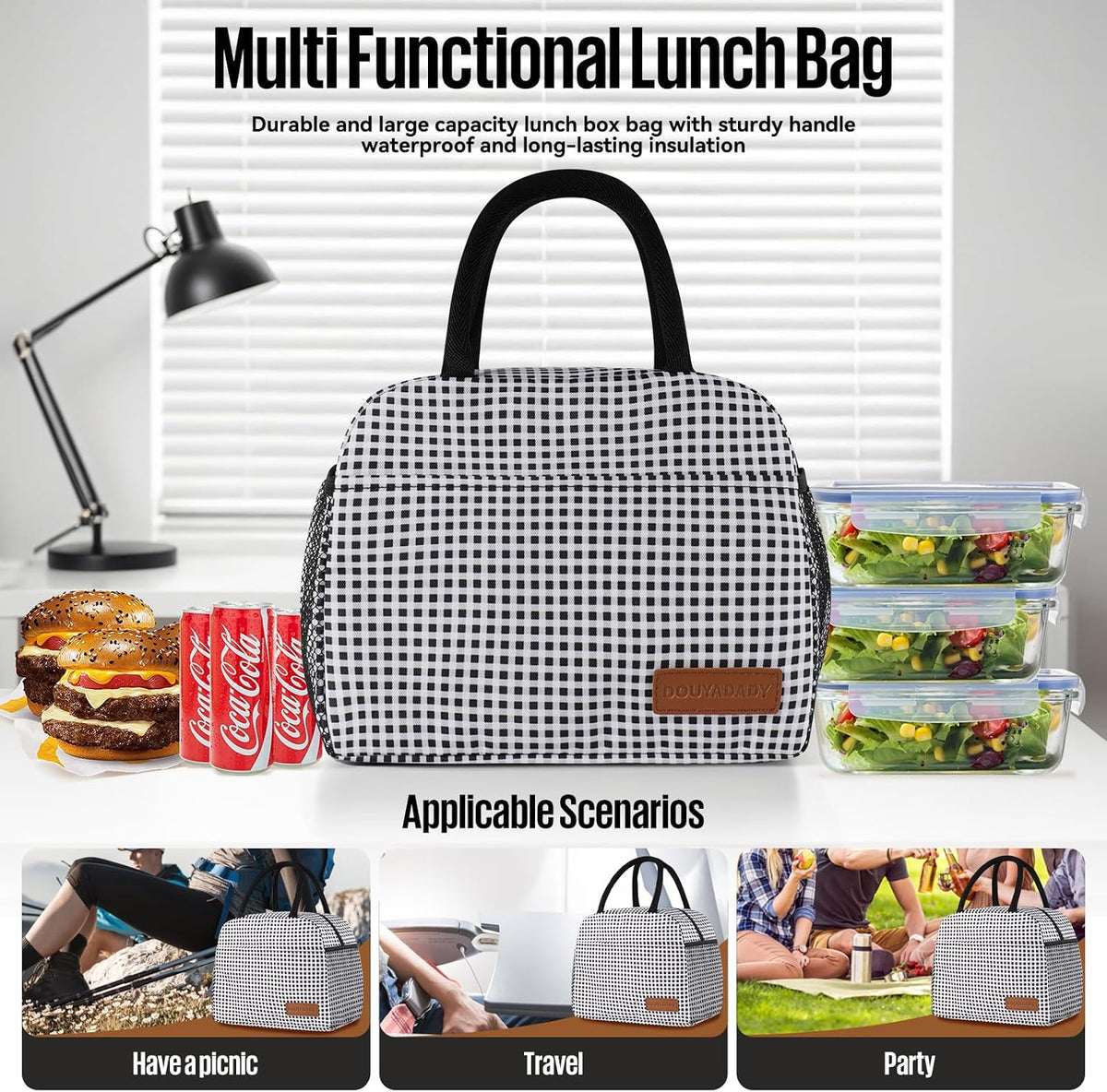 Lunch Bag&Box Women/Men Insulated&Reusable