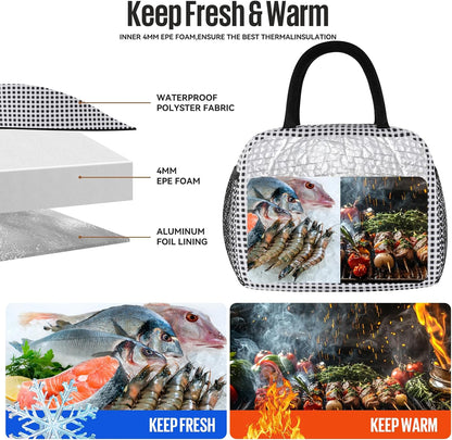 Lunch Bag&Box Women/Men Insulated&Reusable