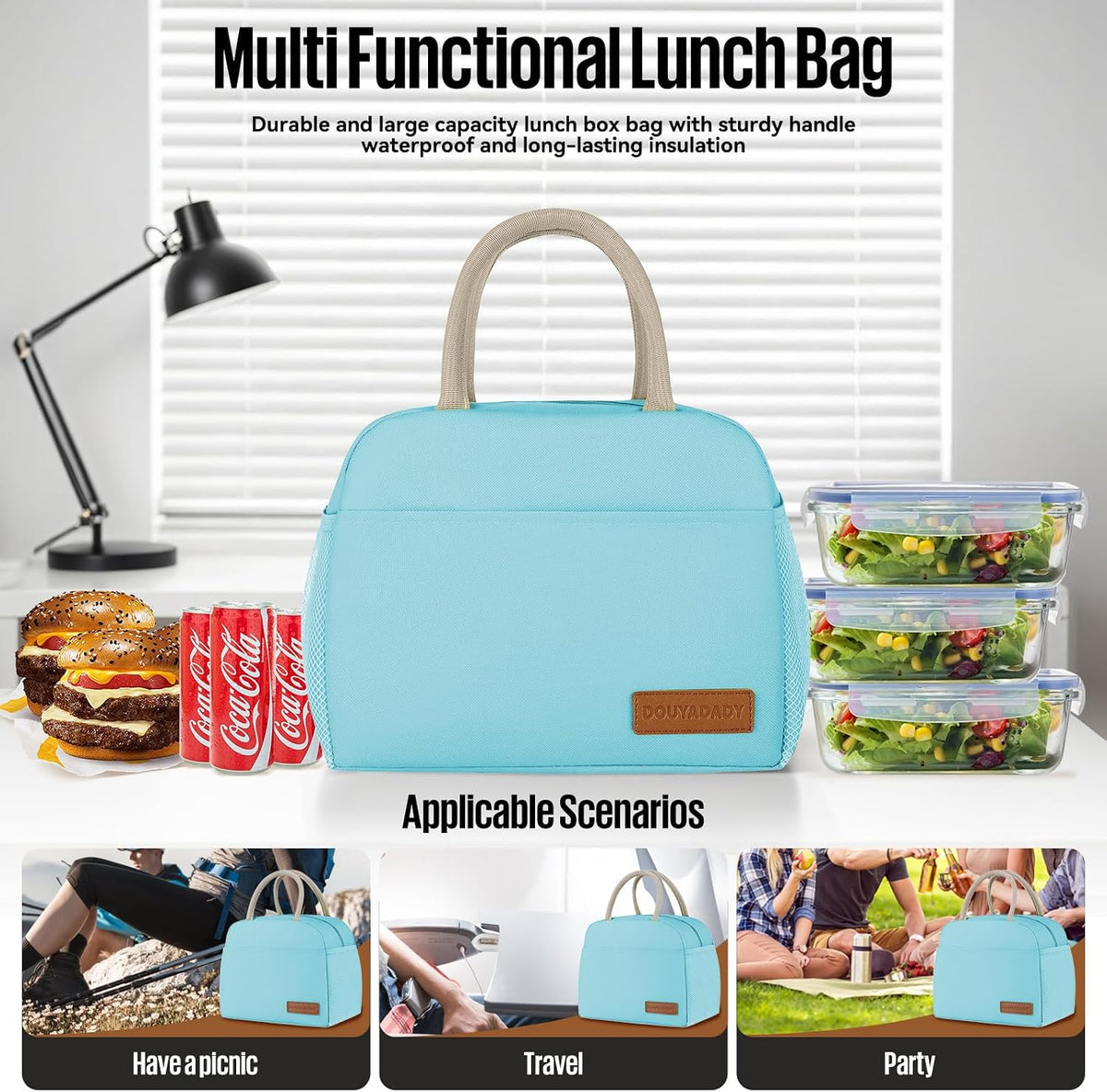 Lunch Bag&Box Women/Men Insulated&Reusable