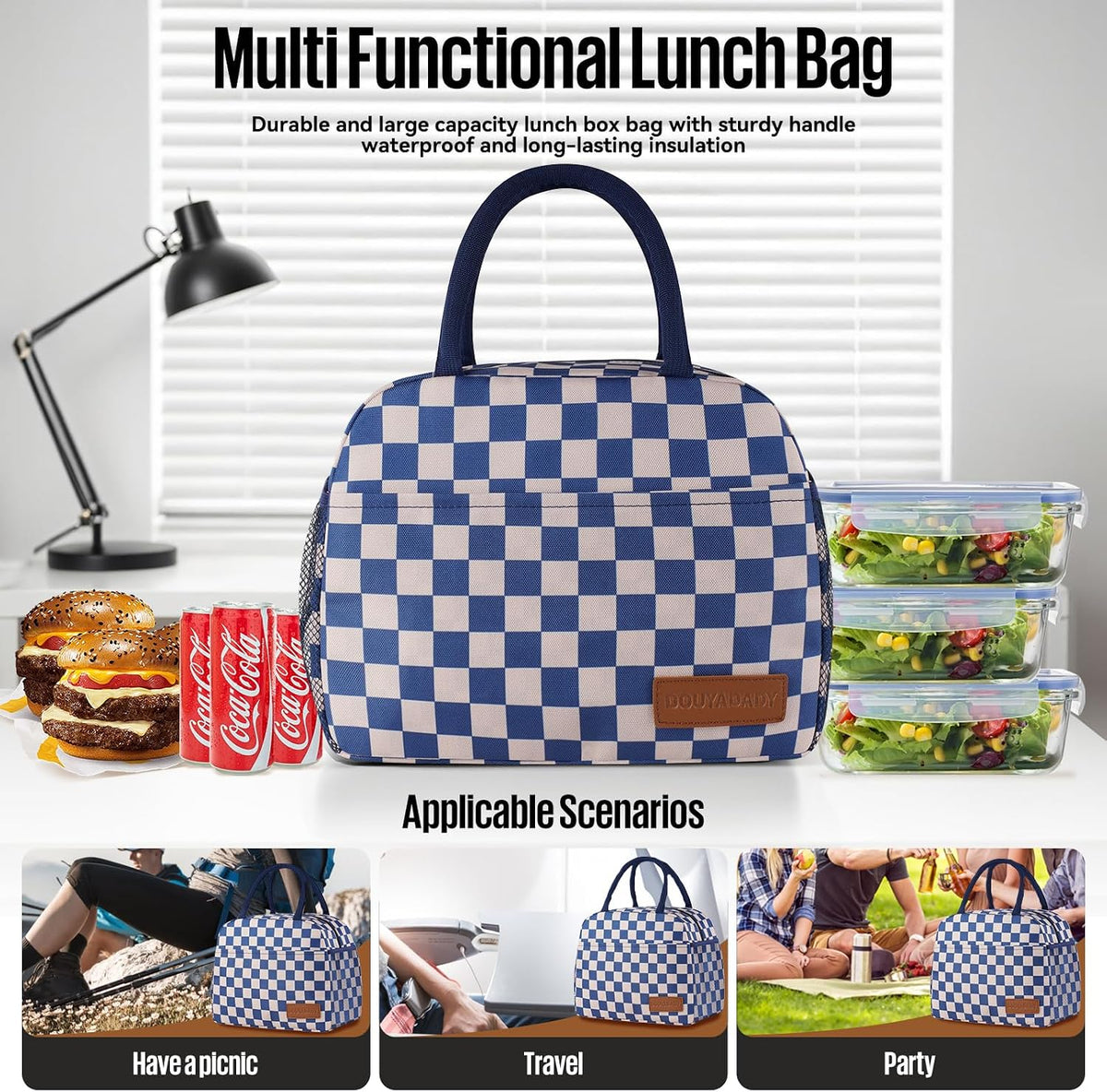 Lunch Bag&Box Women/Men Insulated&Reusable