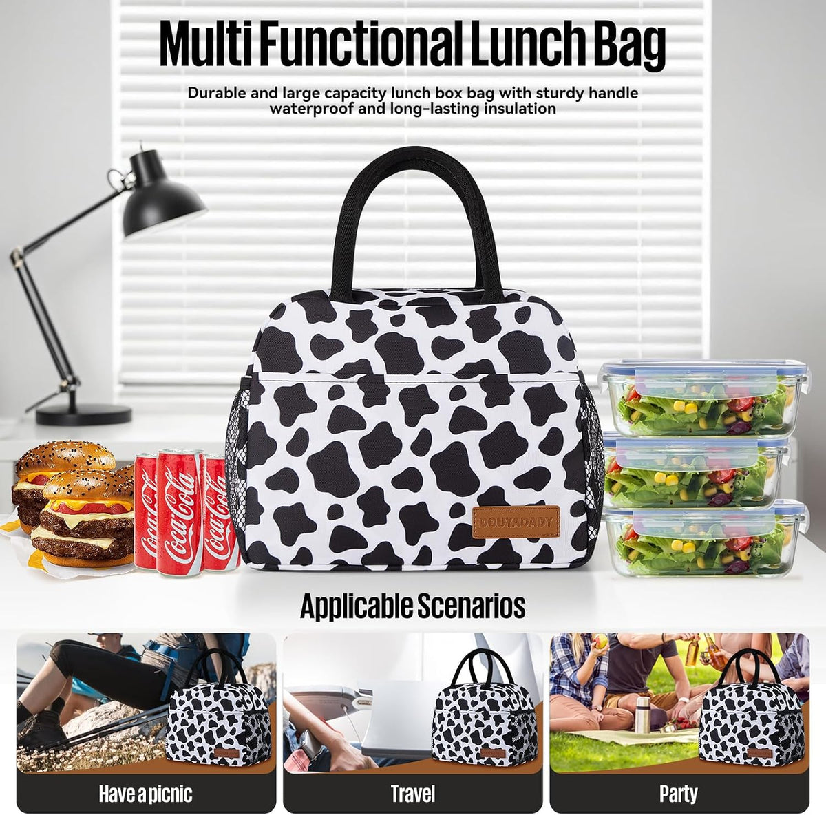 Lunch Bag&Box Women/Men Insulated&Reusable