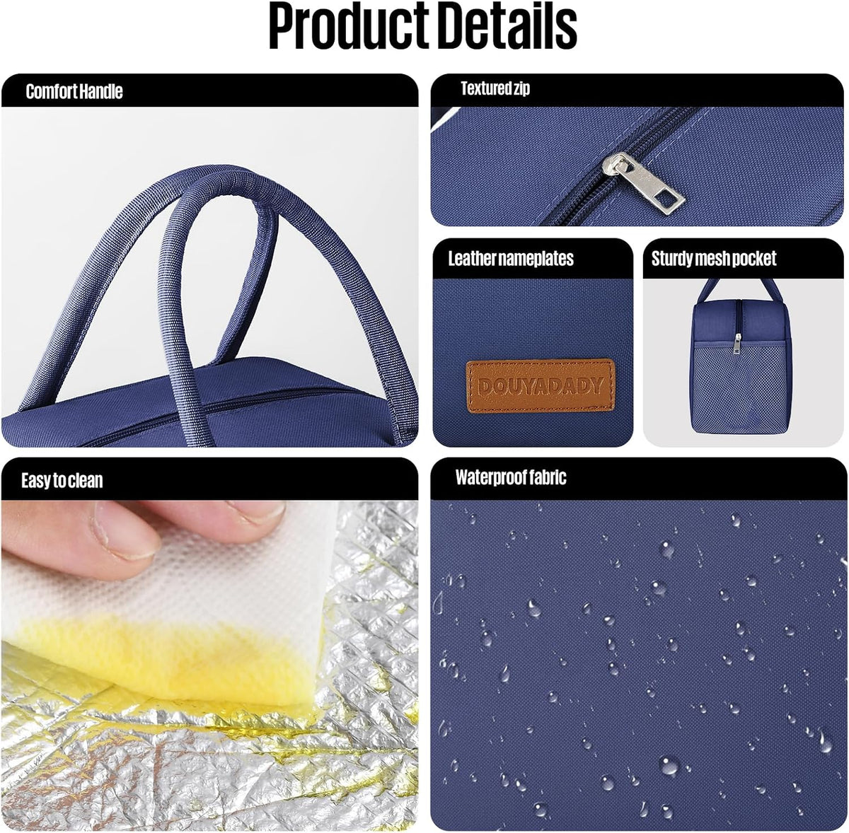 Lunch Bag&Box Women/Men Insulated&Reusable