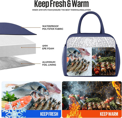 Lunch Bag&Box Women/Men Insulated&Reusable