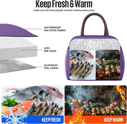 Lunch Bag&Box Women/Men Insulated&Reusable