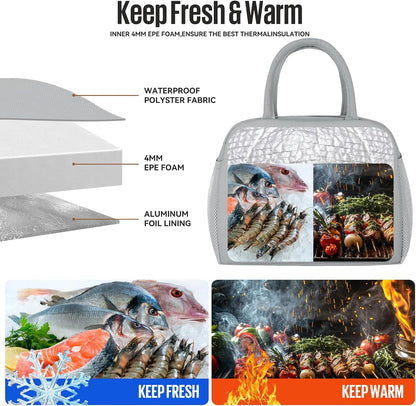 Lunch Bag&Box Women/Men Insulated&Reusable