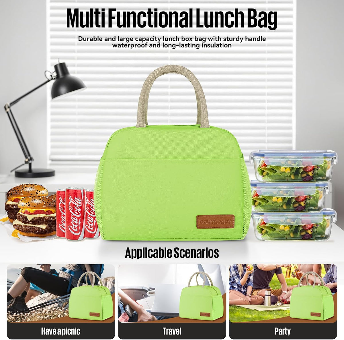 Lunch Bag&Box Women/Men Insulated&Reusable