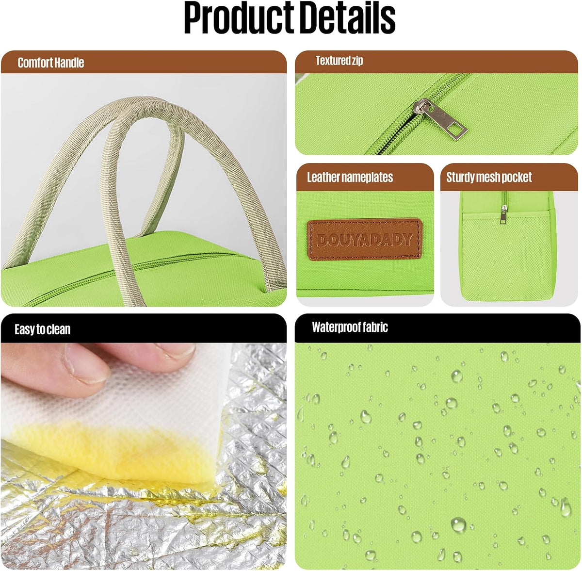 Lunch Bag&Box Women/Men Insulated&Reusable