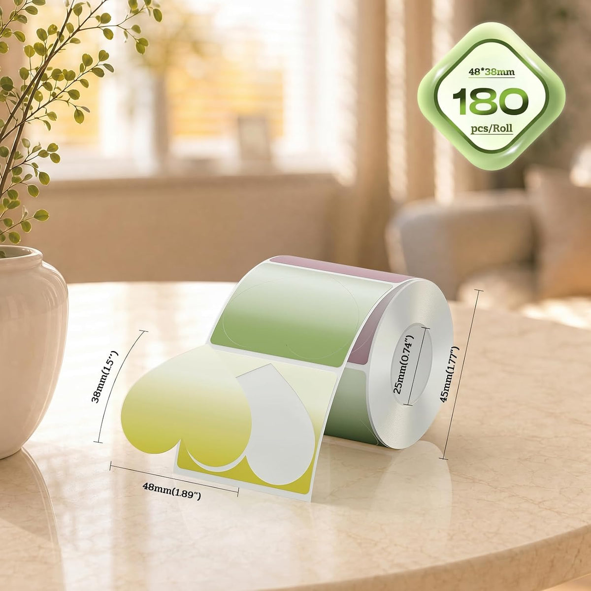 50x30mm (1.96"x1.18") Thermal Labels 1 Roll White Shelf Price