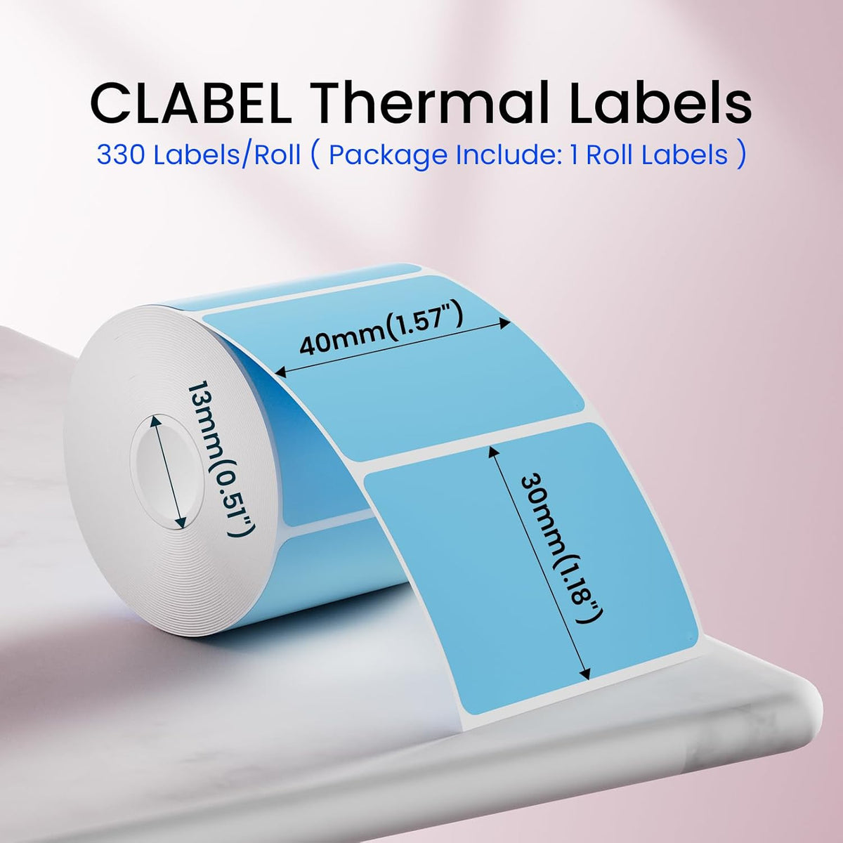 50x30mm (1.96"x1.18") Thermal Labels 1 Roll White Shelf Price