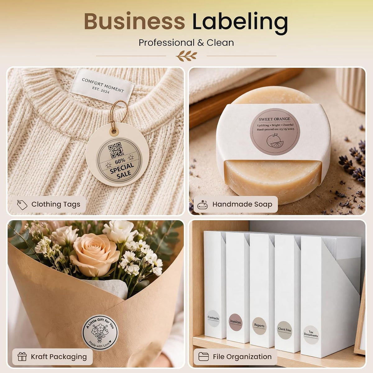 50x30mm (1.96"x1.18") Thermal Labels 1 Roll White Shelf Price