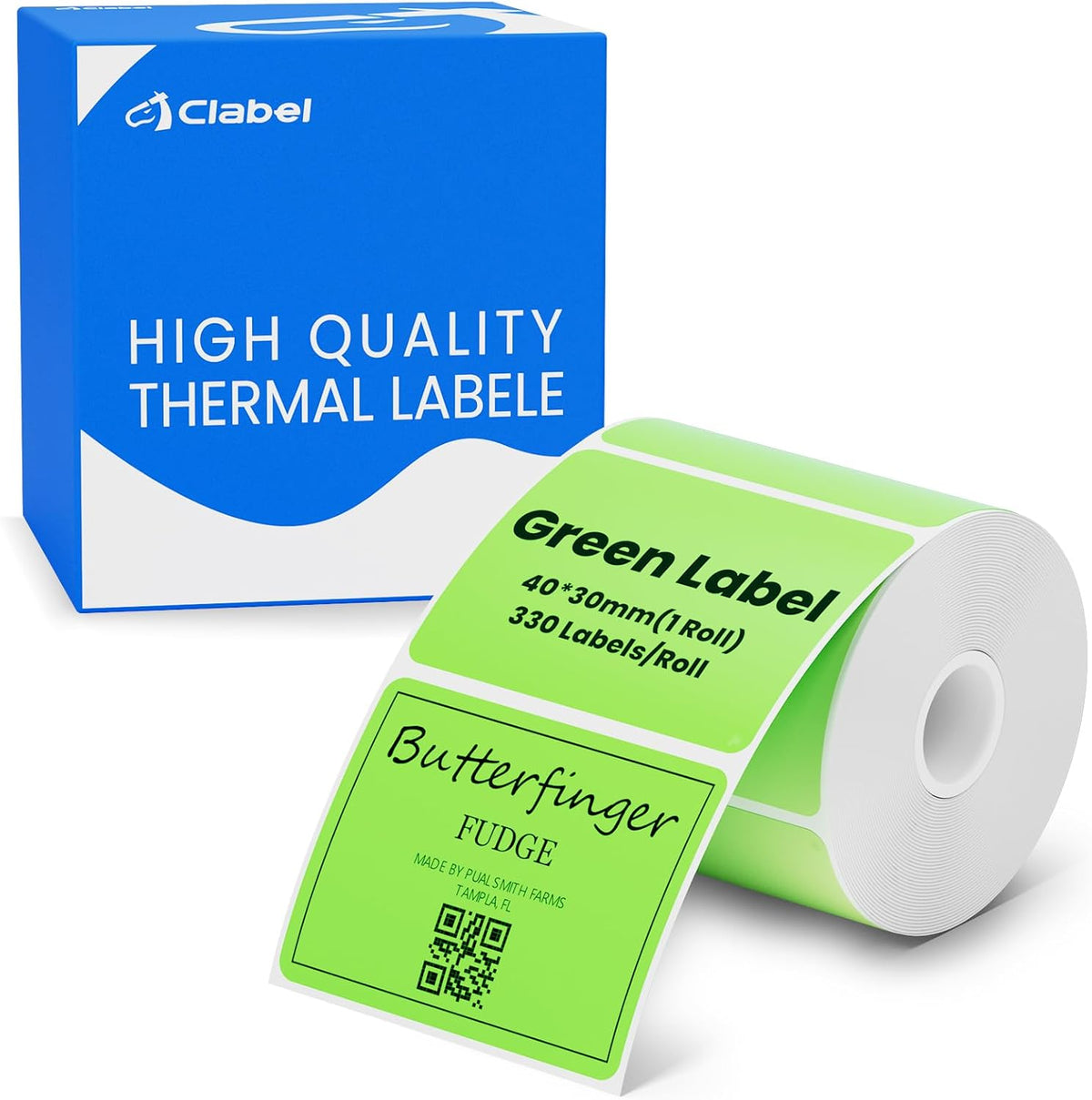 50x30mm (1.96"x1.18") Thermal Labels 1 Roll White Shelf Price