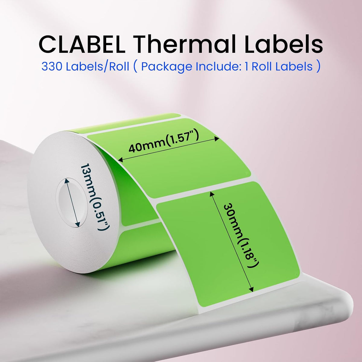 50x30mm (1.96"x1.18") Thermal Labels 1 Roll White Shelf Price
