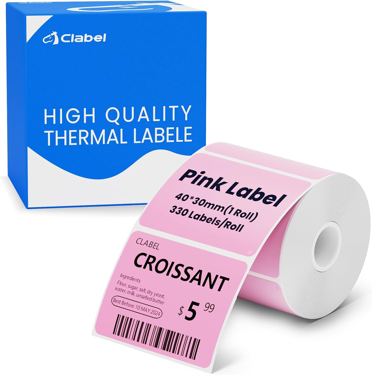 50x30mm (1.96"x1.18") Thermal Labels 1 Roll White Shelf Price