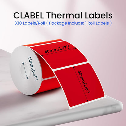 50x30mm (1.96"x1.18") Thermal Labels 1 Roll White Shelf Price