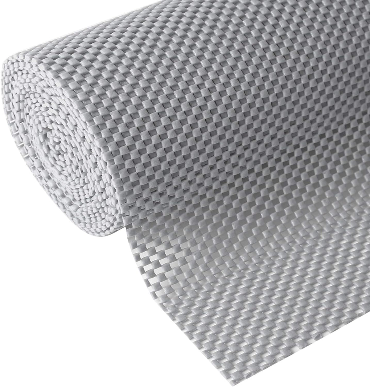 Shelf Liner, Non-Adhesive Roll Drawer Liners 12 Inches x 20 Feet, Non Slip Grip Durable Strong Clean, Shelving Liner for Kitchen cabinets,Storage, Desks, Kitchenware, Tableware, Light Gray