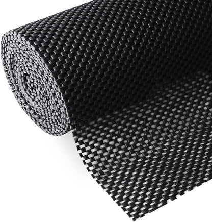 Shelf Liner, Non-Adhesive Roll Drawer Liners 12 Inches x 20 Feet, Non Slip Grip Durable Strong Clean, Shelving Liner for Kitchen cabinets,Storage, Desks, Kitchenware, Tableware, Light Gray