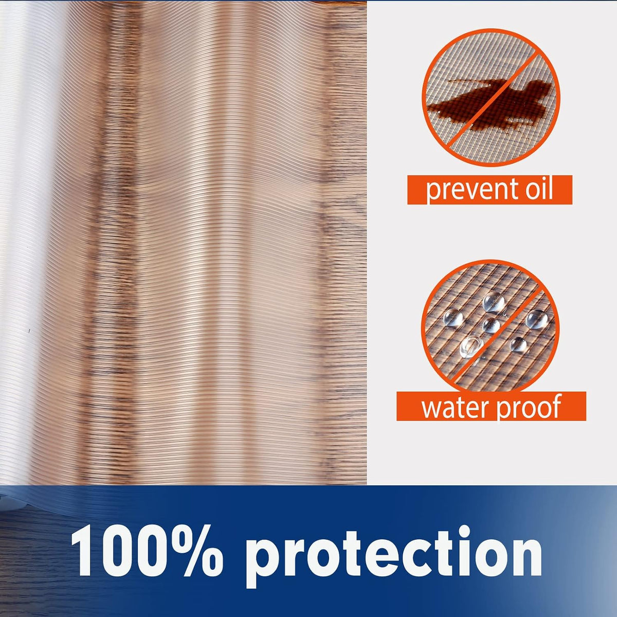 Shelf Liner, Drawer Liner, 12 x 120 Inches Cabinet Liner for Kitchen Cabinets Non-Adhesive Shelf Liners, Waterproof Shelf Paper with Non-Slip, Durable Liners, Clear