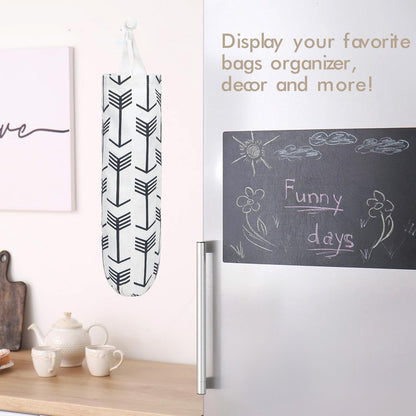 TOGETRUE Plastic Bag Holder, Large Wall Mount Trash Bag Storage Dispenser for Home, Kitchen, Travelling (Green)