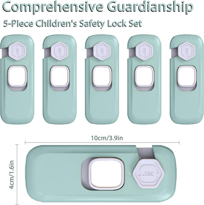 5 Pack Child Proof Refrigerator Lock, Baby Proofing Cabinet Locks, Oven Lock Child Safety, Fridge Lock, for Fridge, Drawers, Dishwasher, Oven, Cupboard, Closet, Adhesive, No Tools Need(Grey)
