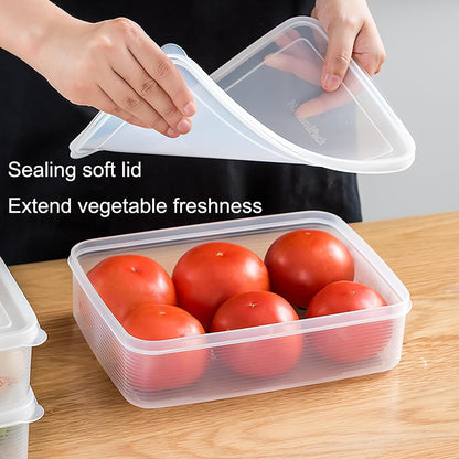 Lettuce Keeper, Salad Keeper Container Lettuce Crisper, Keep Vegetables and Fruits Crispy and Fresh for Salad Berry Lettuce Food Meat Fish Celery