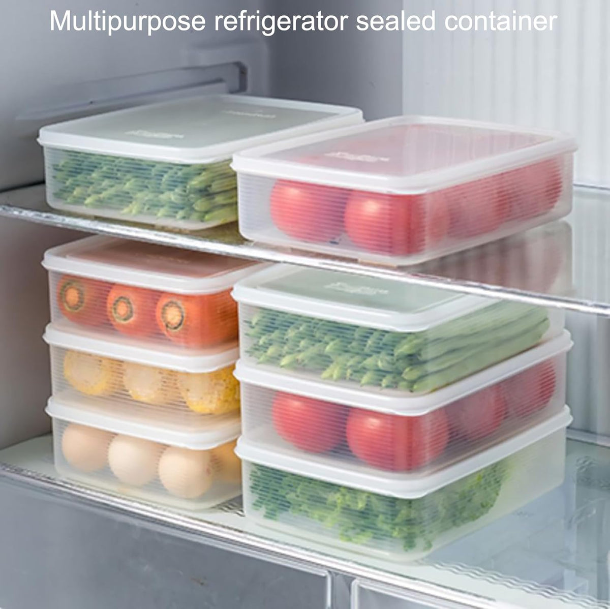 Lettuce Keeper, Salad Keeper Container Lettuce Crisper, Keep Vegetables and Fruits Crispy and Fresh for Salad Berry Lettuce Food Meat Fish Celery