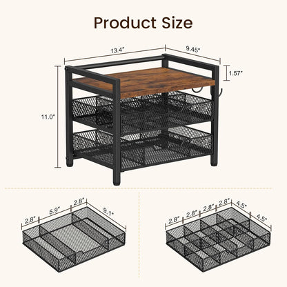 Tea Bag Organizer, Tea Organizers and Storage with 2 Drawers