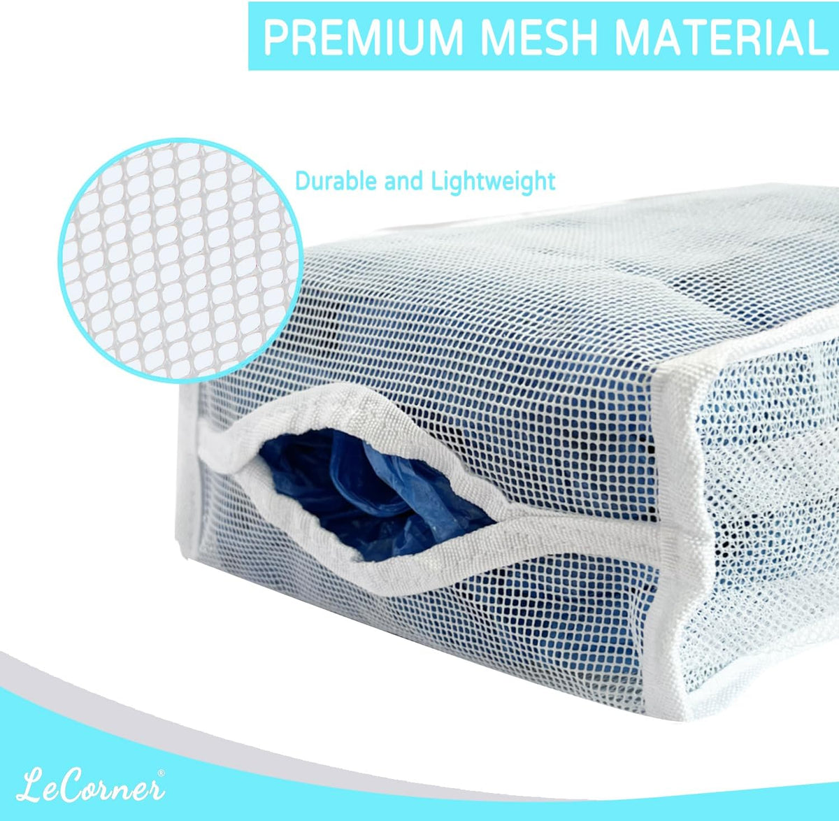 Plastic Bag Holder, Large Capacity Grocery Bag Holder, Breathable Mesh Plastic Bag Holders for Grocery Bags Storage, Lightweight Trash Bag Holder Dispenser Organizer, Black