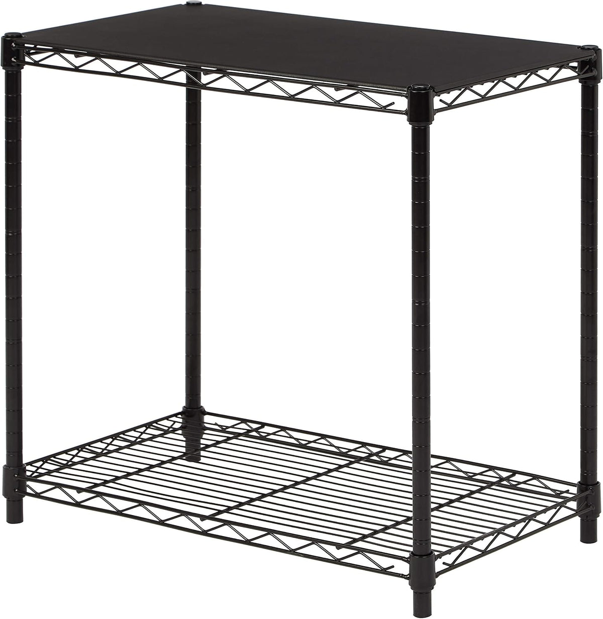 5-Shelf Adjustable Heavy Duty Steel Wire Rack, Space Saving Storage Shelving Organizer for Kitchen, Garage, No-Tool Assembly, 350 lbs Weight Capacity, 36" x 14" x 72", Chrome