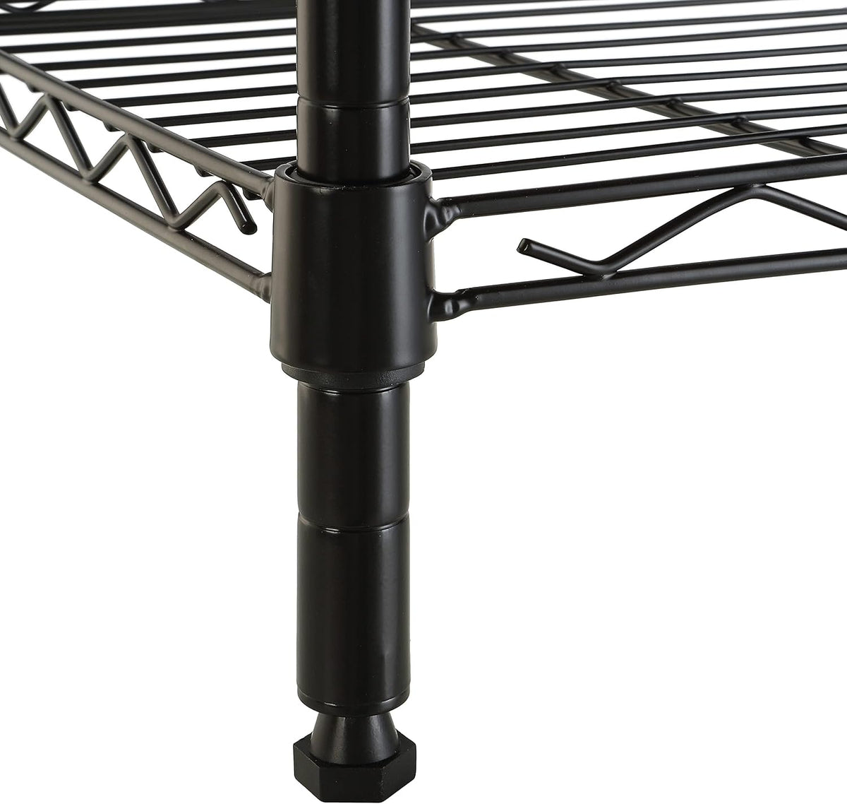 5-Shelf Adjustable Heavy Duty Steel Wire Rack, Space Saving Storage Shelving Organizer for Kitchen, Garage, No-Tool Assembly, 350 lbs Weight Capacity, 36" x 14" x 72", Chrome