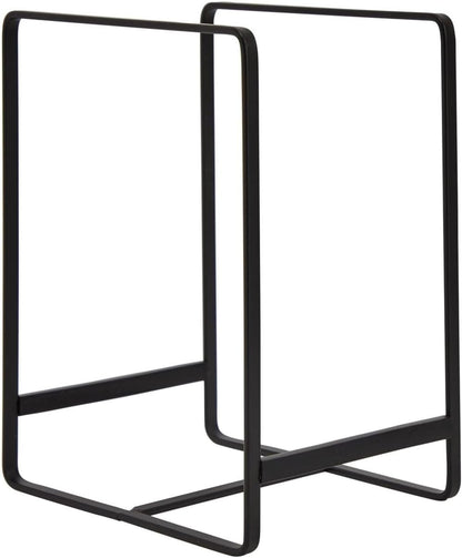 3-Piece Plate Organizer - Space-Saving Cabinet Storage & Dish Storage Rack - Plate Stand & Pot Lid Holder - Pack of 3, White, 1 Large & 2 Small