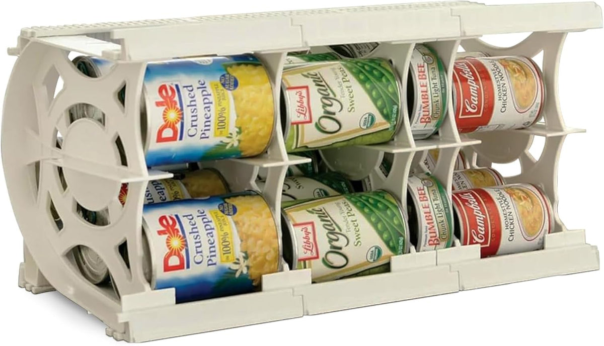 Cansolidator Cupboard - 1-Pack Can Organizer for Pantry, Stackable Soda Can Storage for Kitchen, Holds 20 Cans of Food or Soda