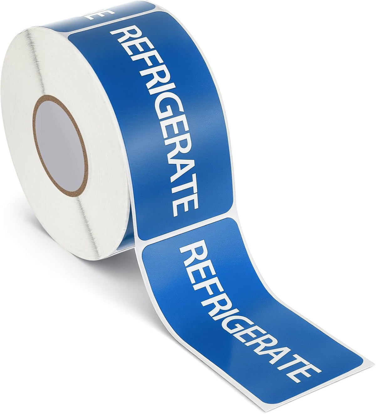 500 Pcs Keep Refrigerated Stickers 0.39" x 1.57" Pharmacy Sticker Medical Label Veterinary Auxiliary Sign Waterproof Freeze for Medicine Pill Syringe Food Candy Meat Mailing(Blue Snowflake)
