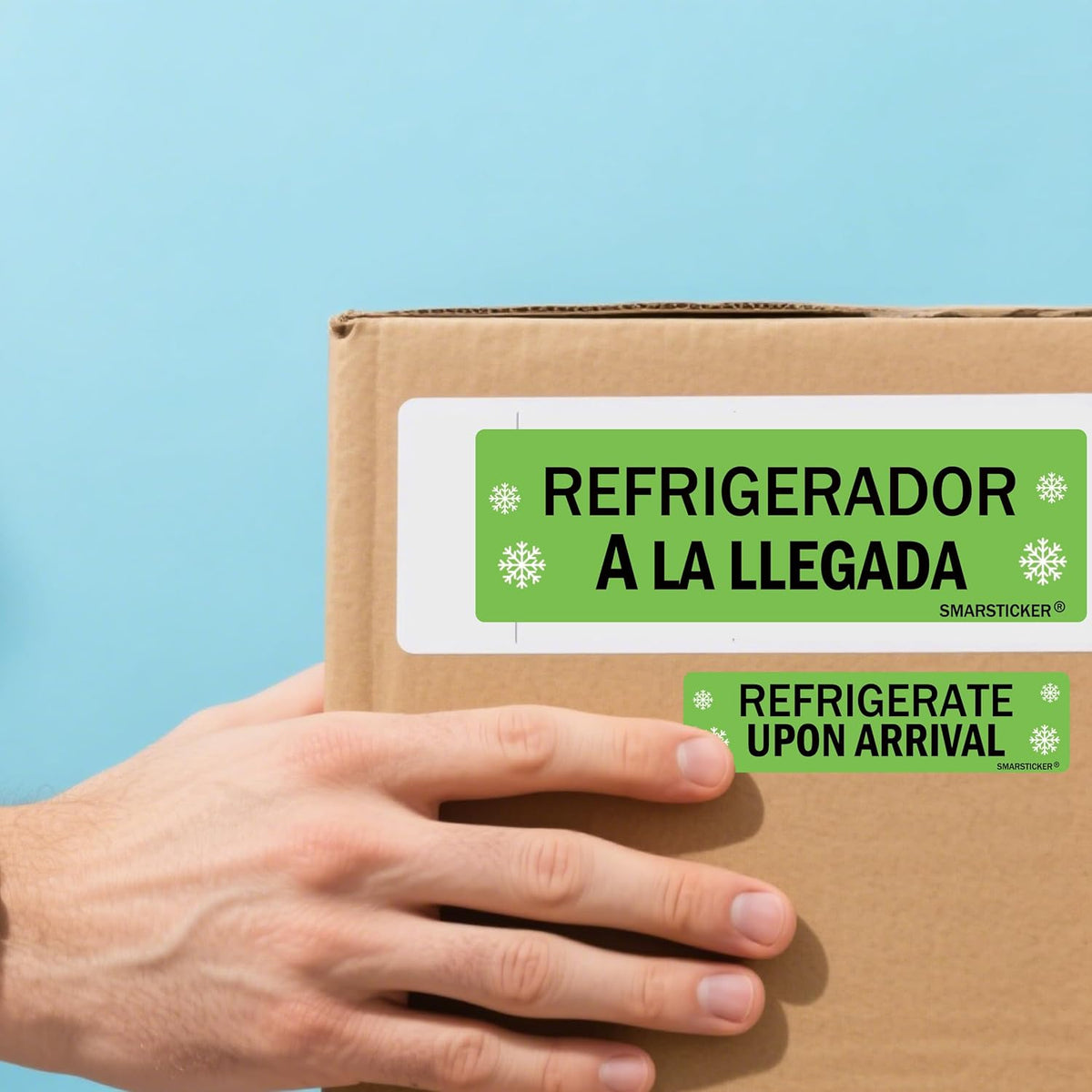 Refrigerate Upon Arrival Stickers Keep Refrigerated Food Packaging Warning Shipping Labels Keep Cold Food Service Pharmacy Stickers for Pharmacy Drug Stores (Green)