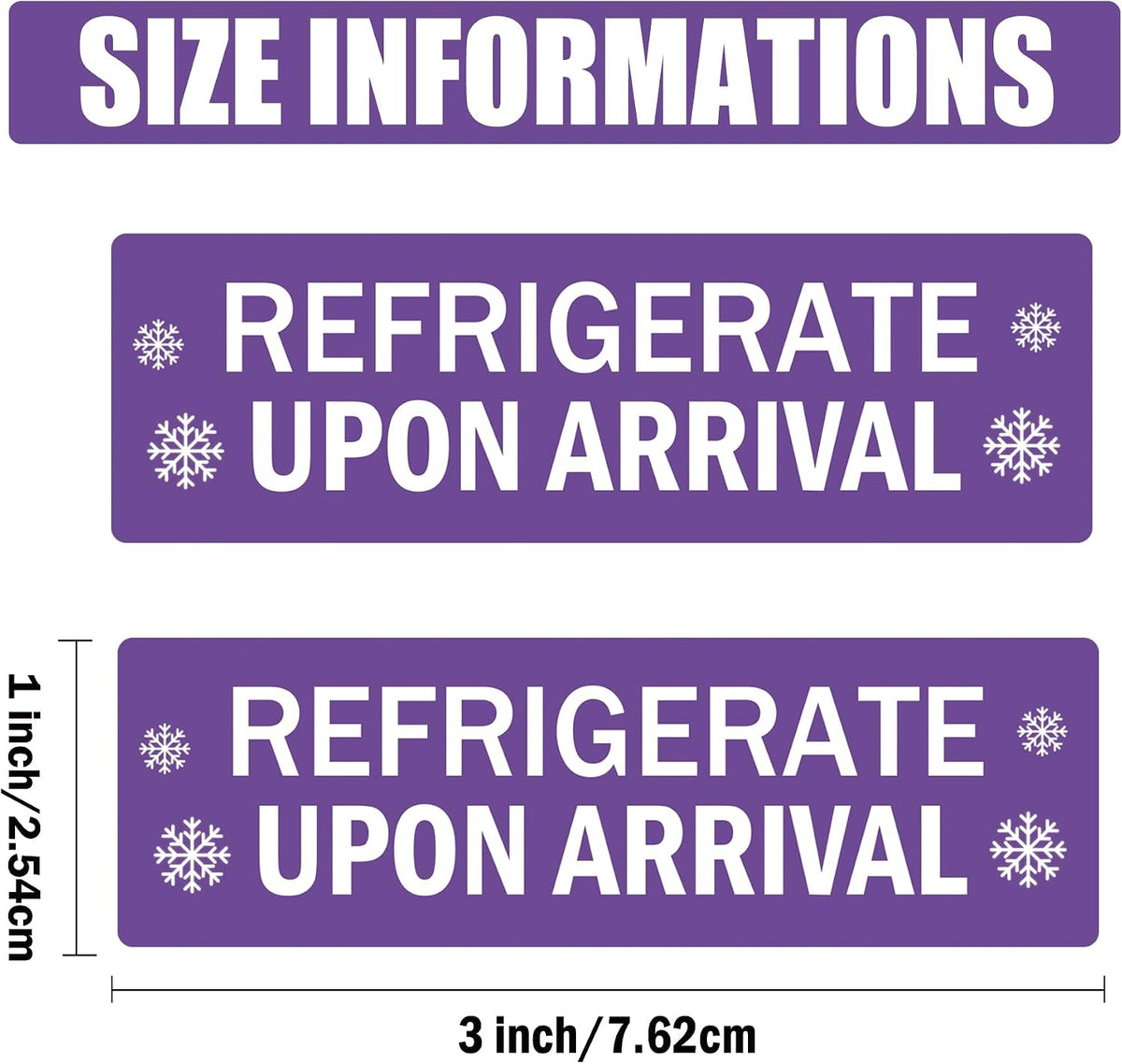 Refrigerate Upon Arrival Stickers Keep Refrigerated Food Packaging Warning Shipping Labels Keep Cold Food Service Pharmacy Stickers for Pharmacy Drug Stores (Green)