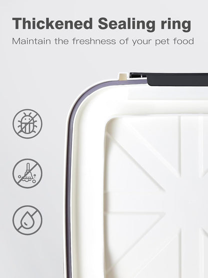Dog Food Storage Container 10 Lbs | Pet Food Storage Containers With Lids & Scooper BPA Free Airtight Storage Containers Store Dry Food For Kitchen Pantry