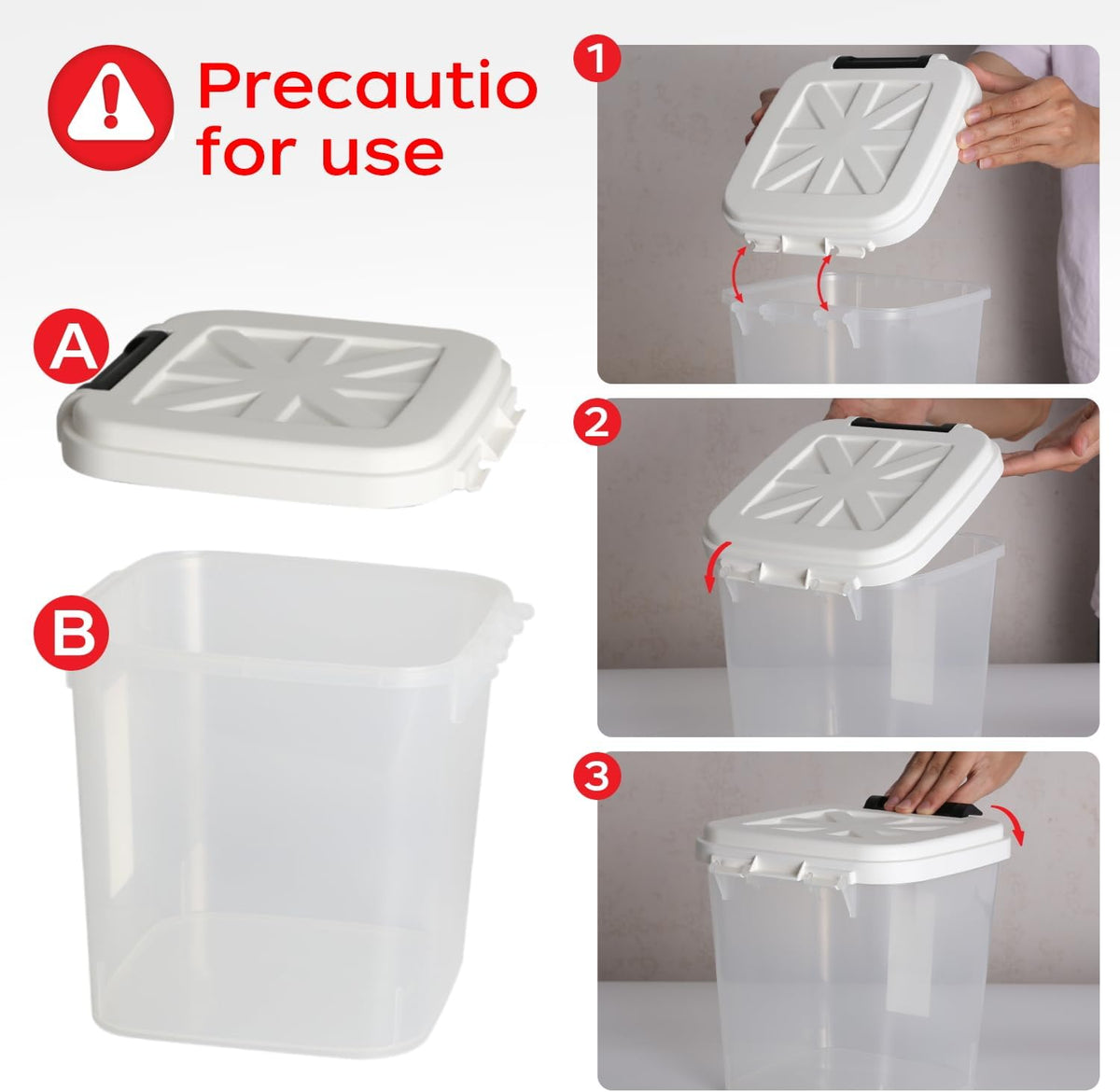 Dog Food Storage Container 10 Lbs | Pet Food Storage Containers With Lids & Scooper BPA Free Airtight Storage Containers Store Dry Food For Kitchen Pantry