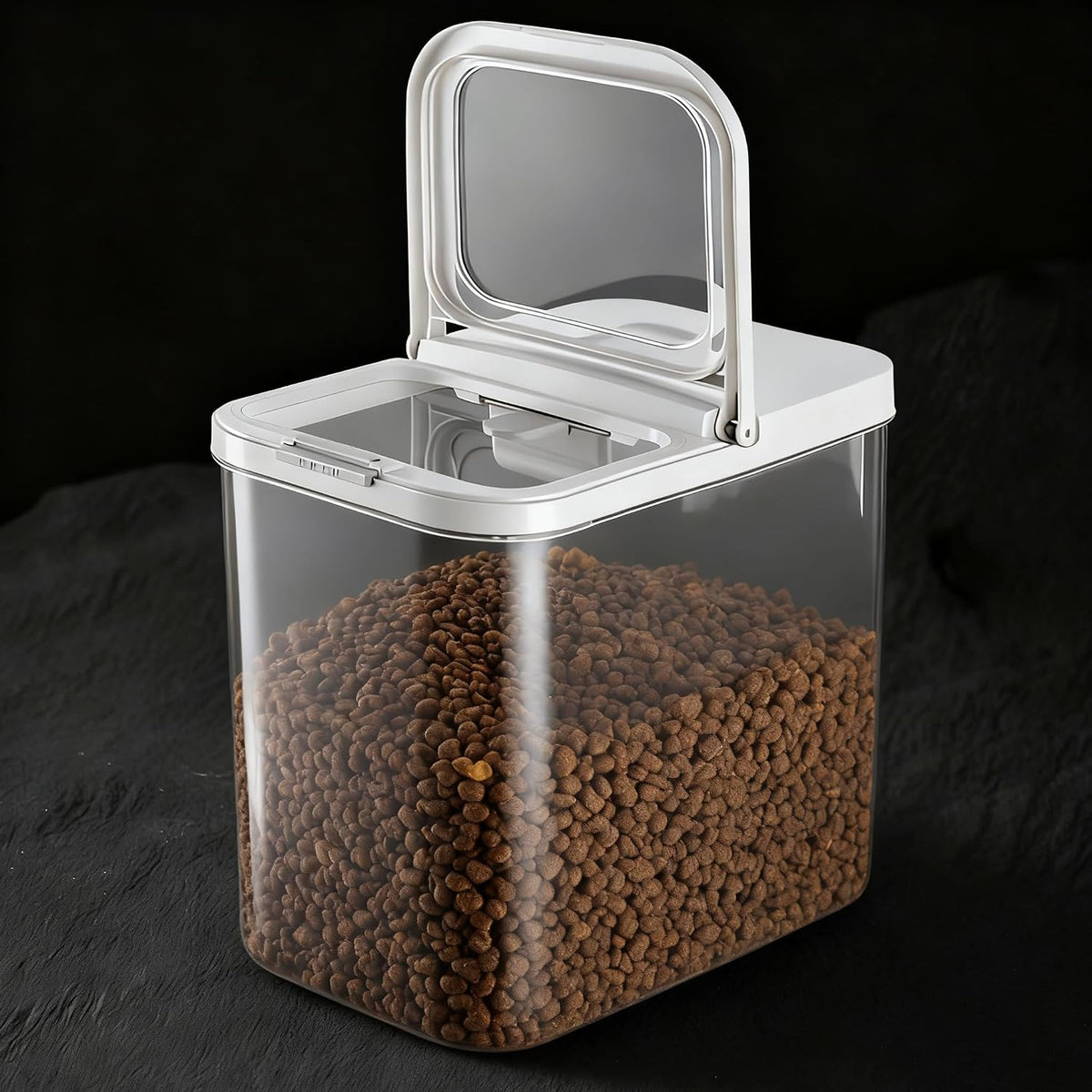 Dog Food Storage Container 10 Lbs | Pet Food Storage Containers With Lids & Scooper BPA Free Airtight Storage Containers Store Dry Food For Kitchen Pantry