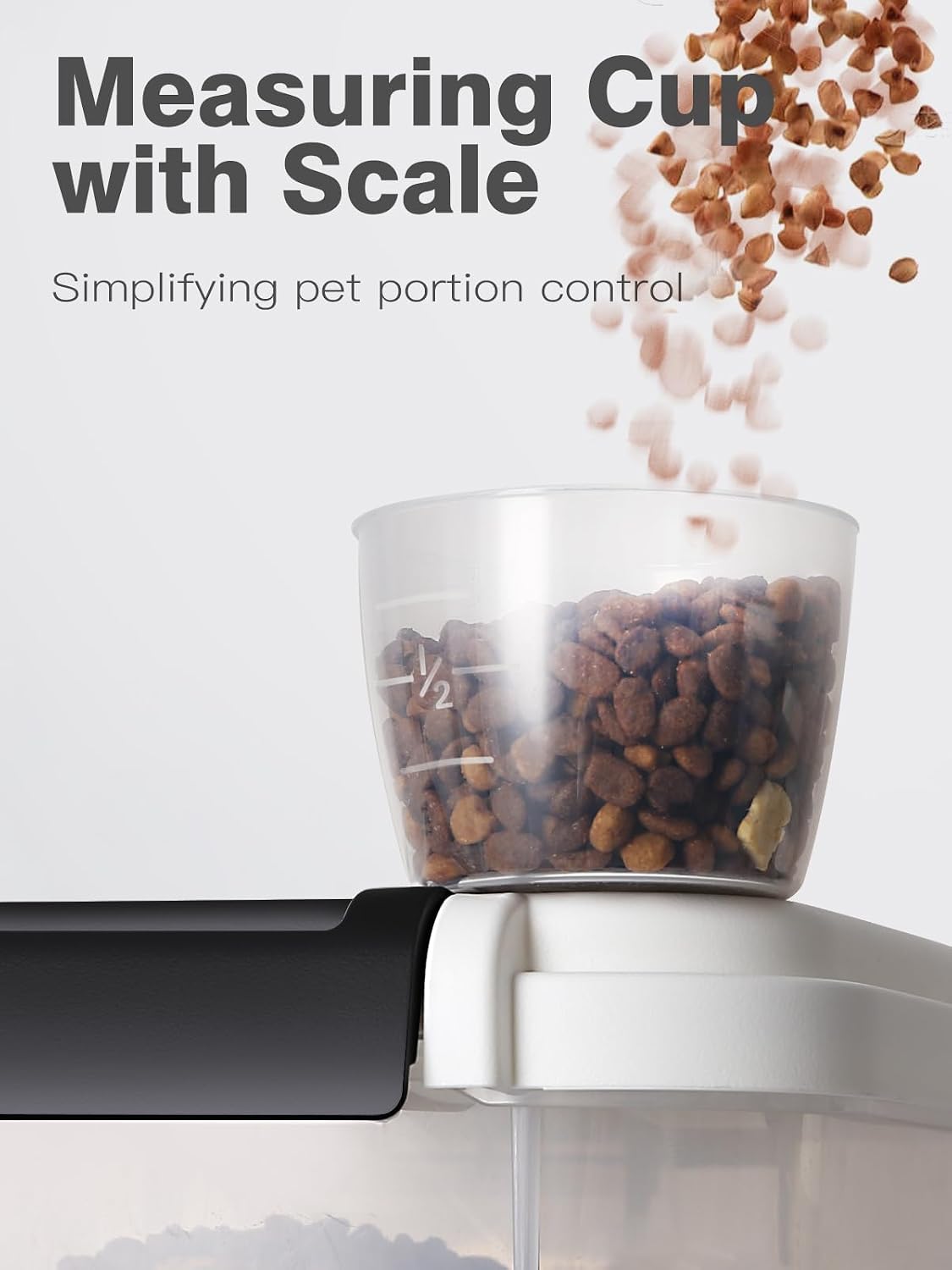 Dog Food Storage Container 10 Lbs | Pet Food Storage Containers With Lids & Scooper BPA Free Airtight Storage Containers Store Dry Food For Kitchen Pantry