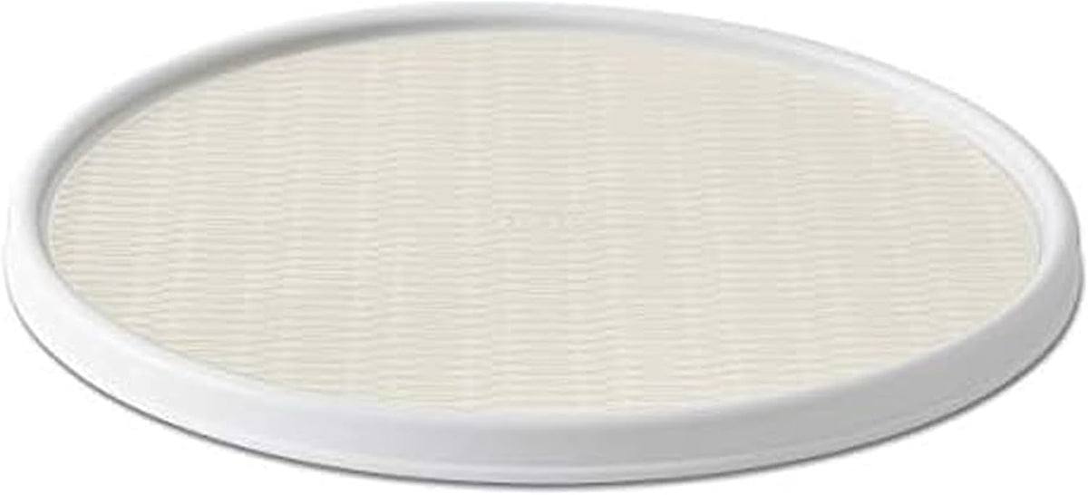 18 Inch Lazy Susan Turntable Organizer - Nonslip Rotating Cabinet Organizer for Kitchen Pantry, Under Sink, Countertop Storage, Rimmed Edge, Wipe Clean
