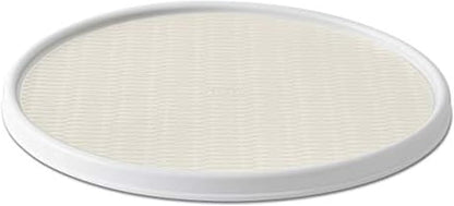 18 Inch Lazy Susan Turntable Organizer - Nonslip Rotating Cabinet Organizer for Kitchen Pantry, Under Sink, Countertop Storage, Rimmed Edge, Wipe Clean