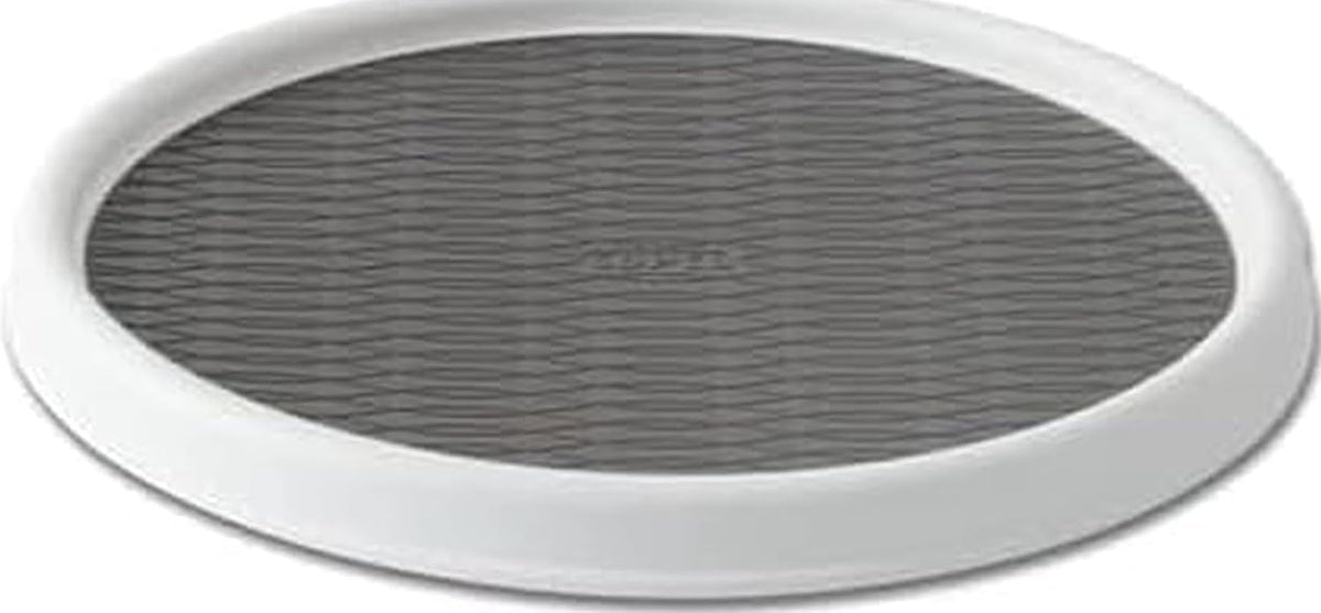 18 Inch Lazy Susan Turntable Organizer - Nonslip Rotating Cabinet Organizer for Kitchen Pantry, Under Sink, Countertop Storage, Rimmed Edge, Wipe Clean