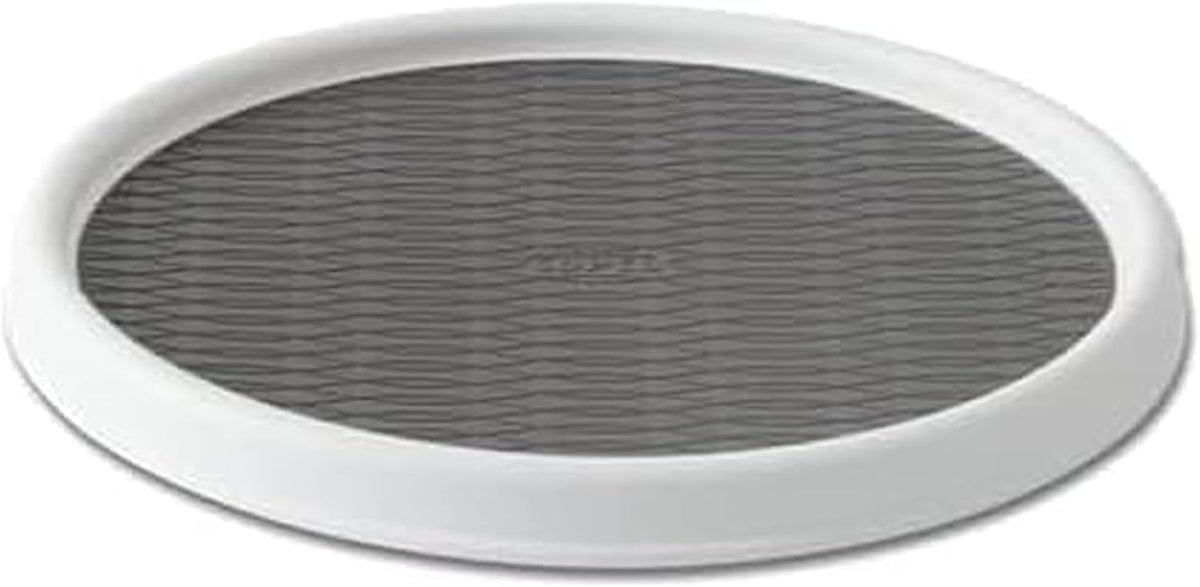 18 Inch Lazy Susan Turntable Organizer - Nonslip Rotating Cabinet Organizer for Kitchen Pantry, Under Sink, Countertop Storage, Rimmed Edge, Wipe Clean